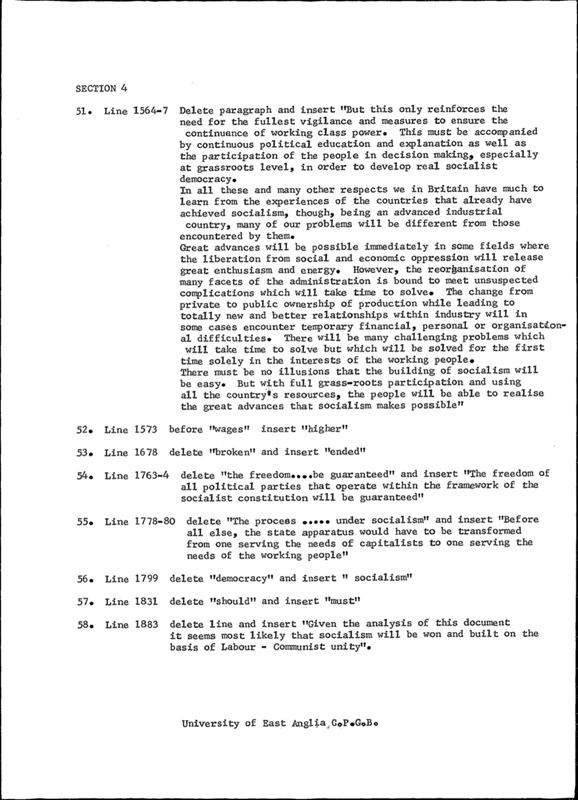 View document: Miscellaneous pre-congress redrafts and amendments, 1977.