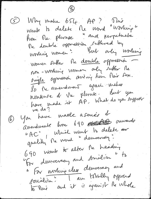 View document: Post-congress redrafts and edits, 1978.