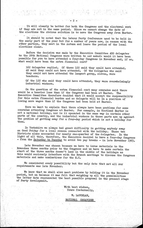 View document: Material of the “Sub-Committee on Congress Organisation”, 1967-1969.