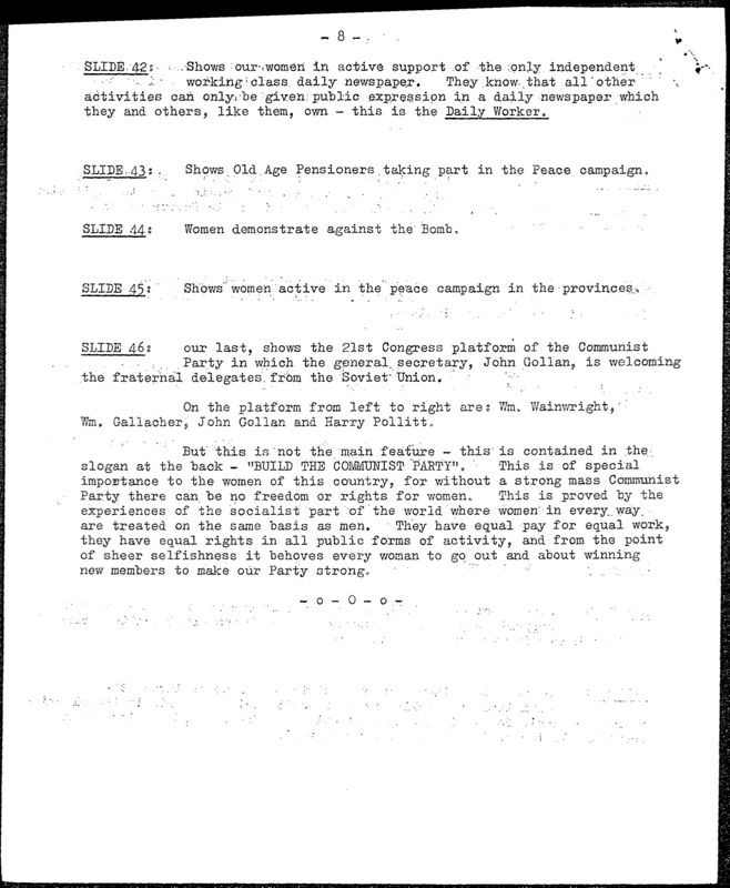 View document: Material from the “Party History Commission”, 1956-1958.