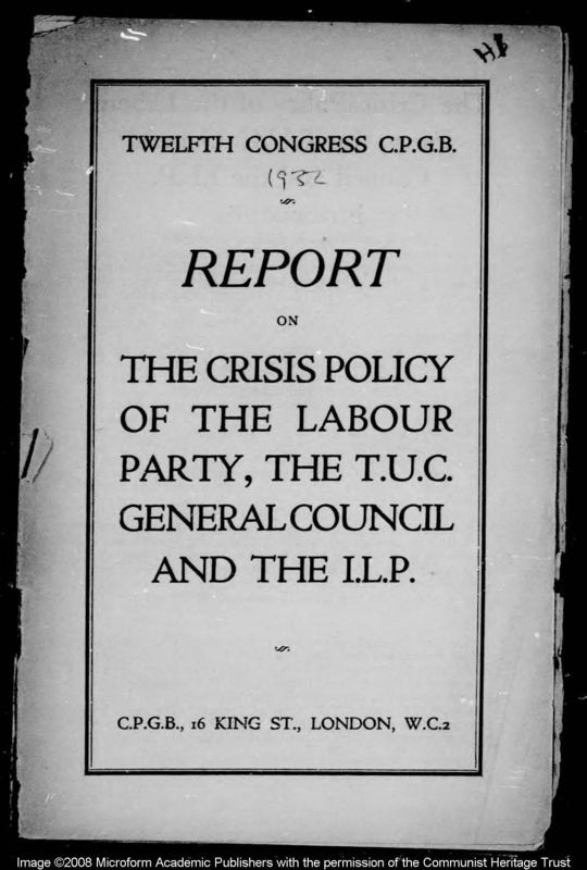 View document: Official Congress documents, 1932.