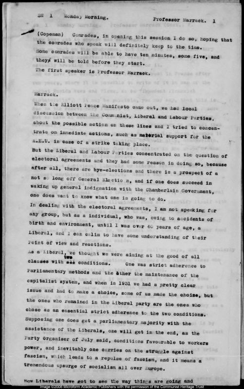 View document: Congress proceedings, Monday AM 1938.