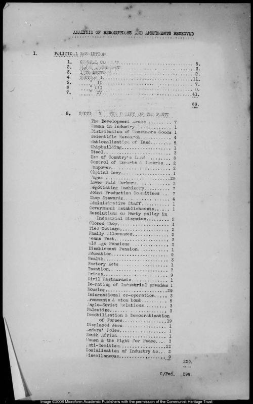 View document: Delegate material, 1947.