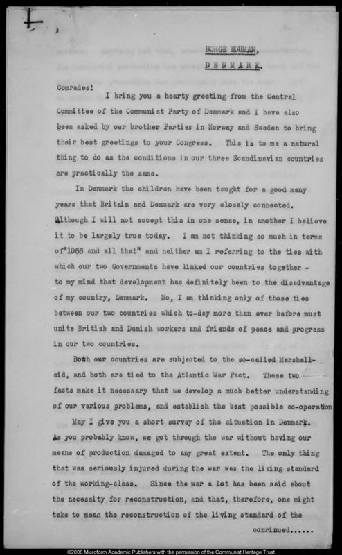 View document: Fraternal greetings, 1949.