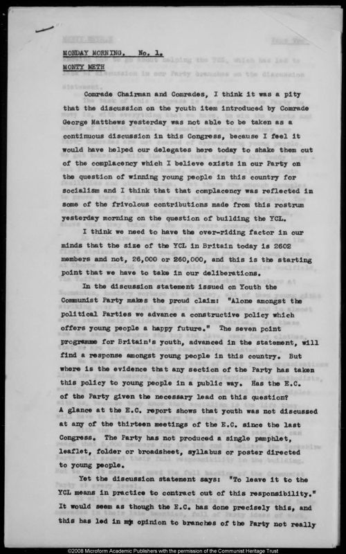 View document: Transcripts of Monday, 1956.