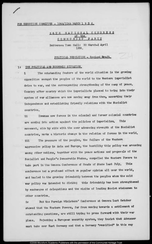 View document: Draft reports and copies of World News, 1956.