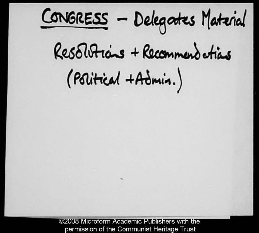 View document: Duplicated delegate material, 1959.