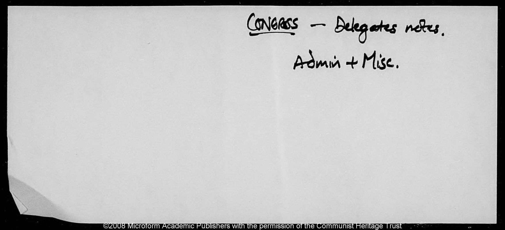 View document: Memorandums on logistical arrangements, 1959.