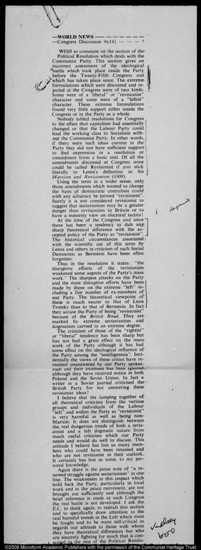 View document: Press coverage, 1959.