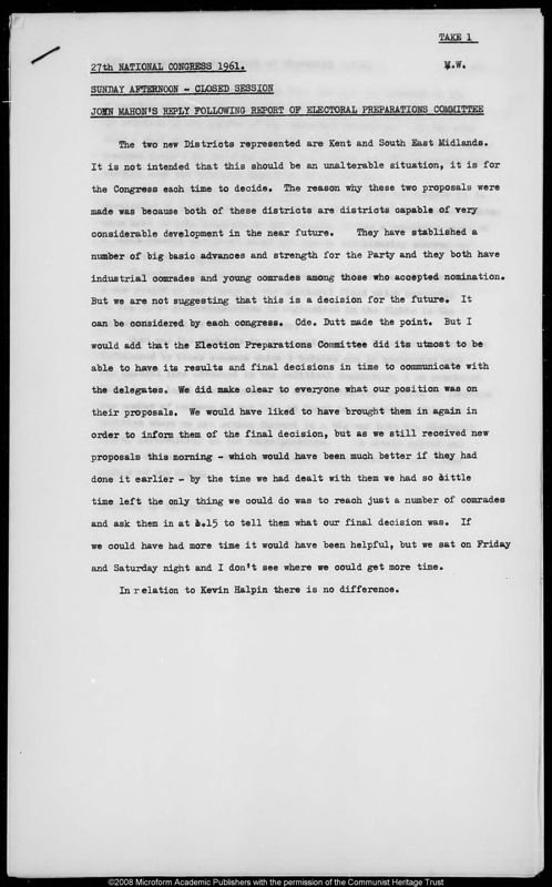 View document: Transcripts of Sunday PM (i), 1961.