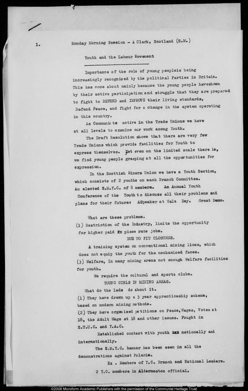 View document: Transcripts of Monday AM, 1961.