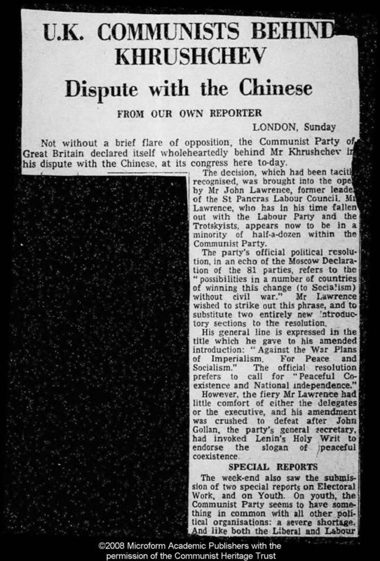 View document: Press coverage, 1961.