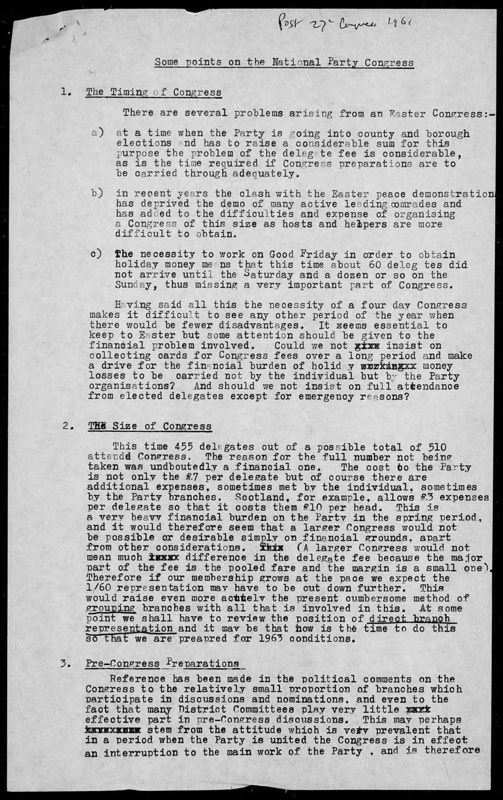 View document: Review of the Congress, 1961.