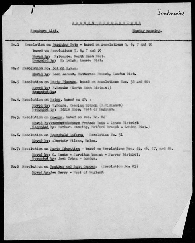 View document: Transcripts of Monday AM, 1963.