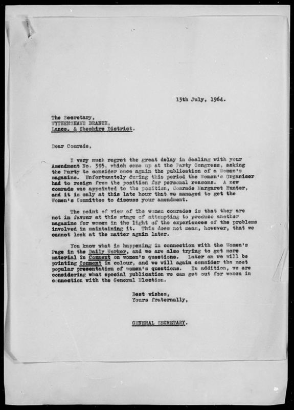 View document: Correspondence on resolutions and amendments, 1963.