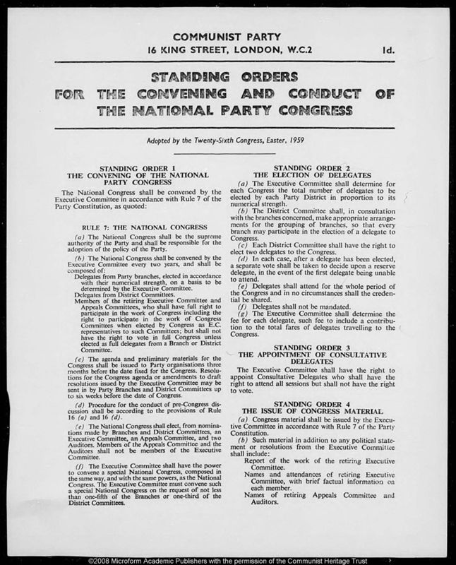 View document: Delegate material, 1967.