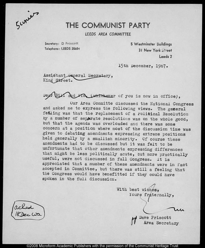 View document: Post-congress Materials, 1967.