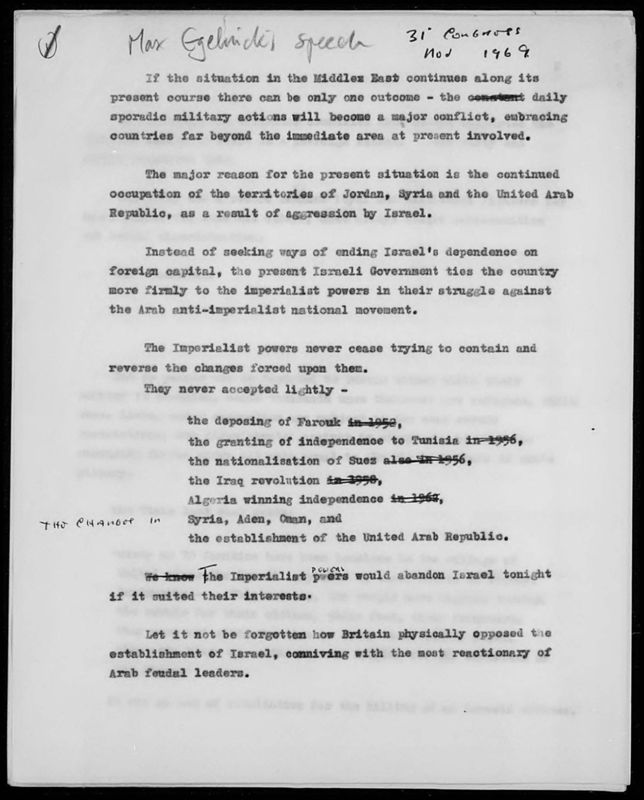 View document: Material of the London District, 1969.