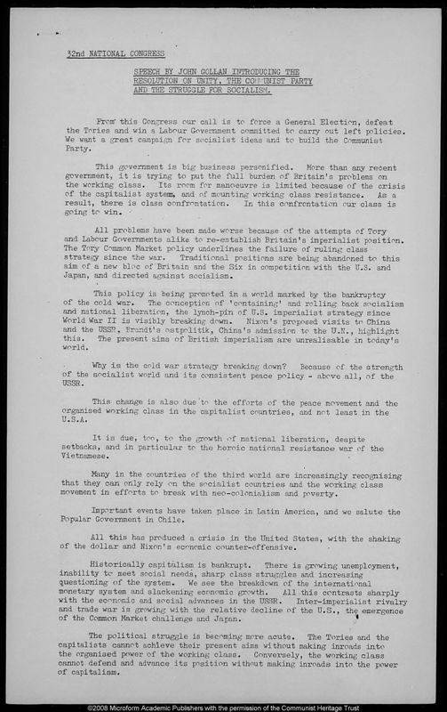 View document: Congress speeches, 1971.