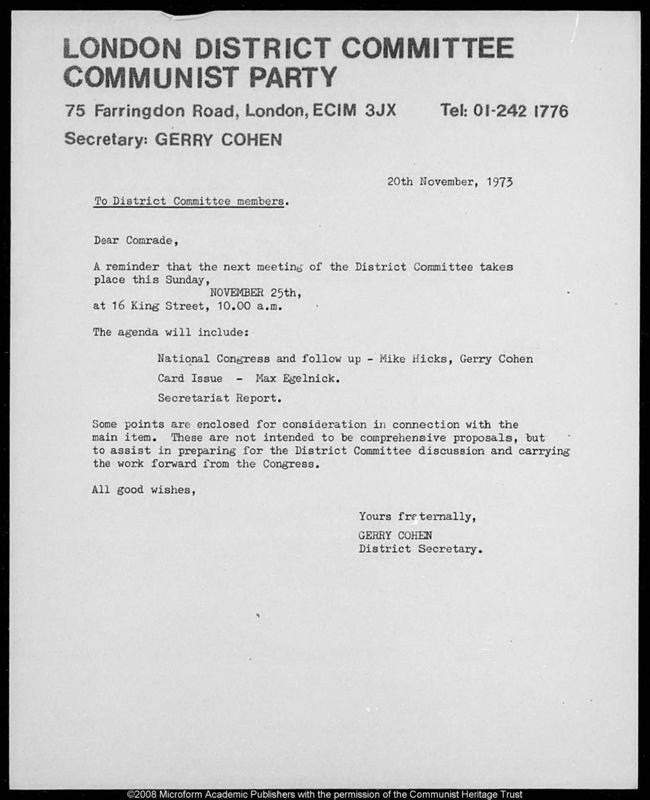 View document: Preparatory circulars, 1973.
