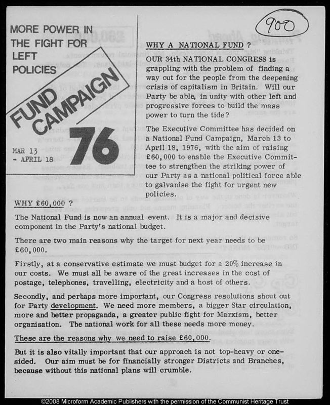 View document: Papers of Les Reed, 1975.