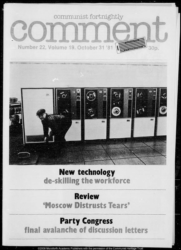View document: Pre-Congress discussion publications, 1981.