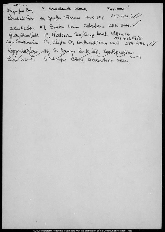 View document: Material related to Congress logistics, 1985.