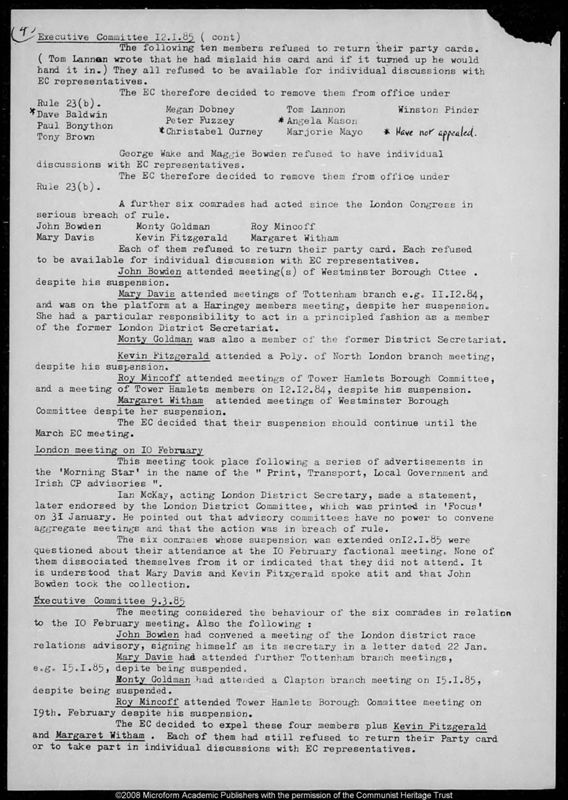 View document: Disciplinary material, 1987.