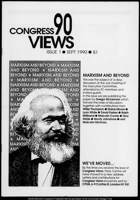 View document: ‘Congress Views’ bulletins, 1990.
