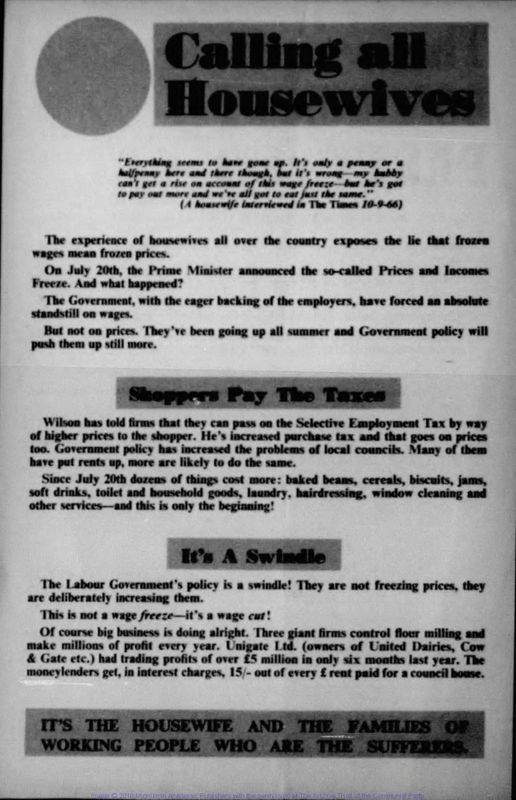 View document: Assorted CPGB leaflets on women's issues, 1930s-1980s.
