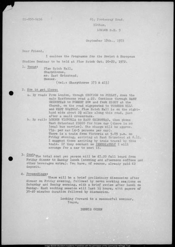 View document: Material from the Committee for the Study of European Socialist Countries, 1977-1979.