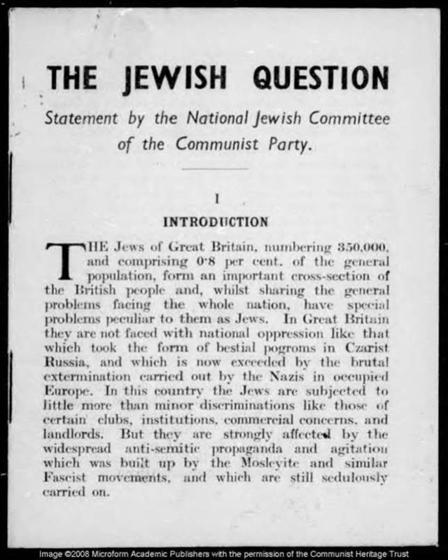 View document: Material from the Jewish Bureau, 1937-1945.