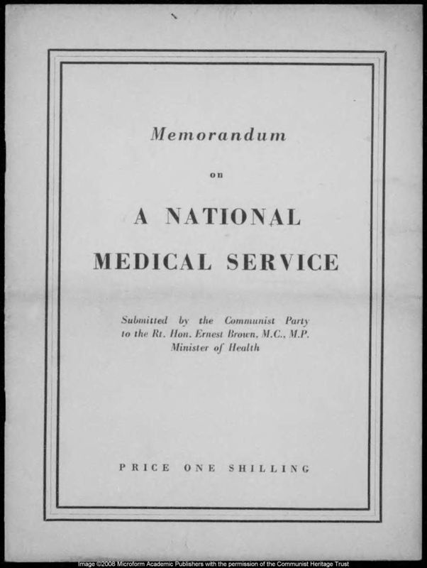 View document: Campaigning for a National Health Service, 1943-1946.
