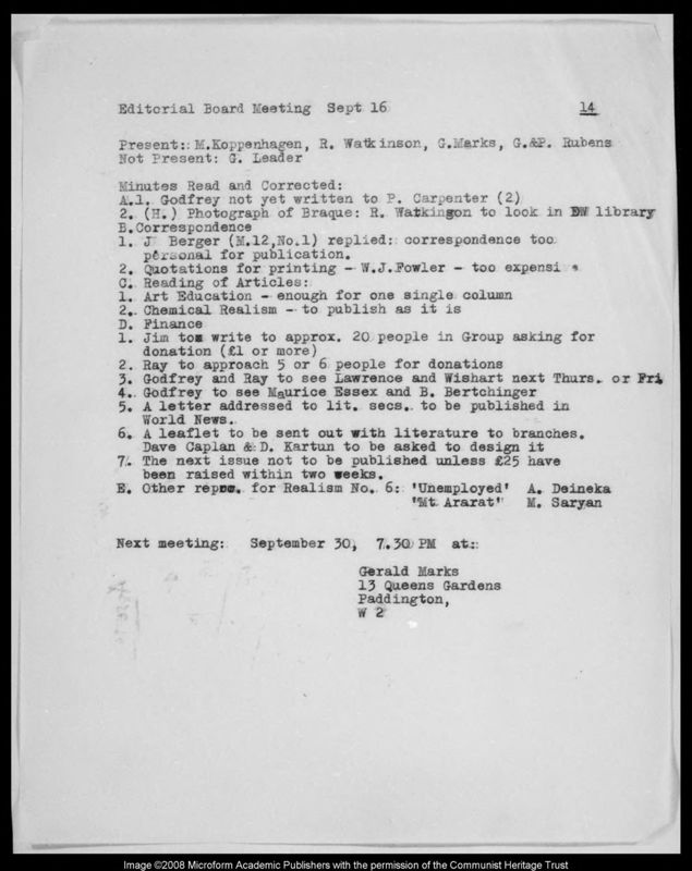 View document: Realism: editorial material, 1955.