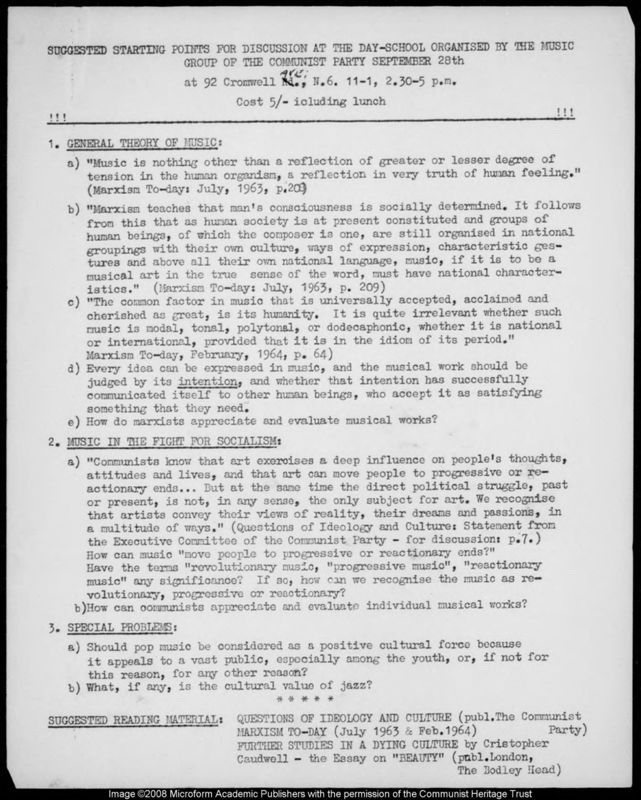 View document: Music and Life: miscellaneous adjacent material, n.d..