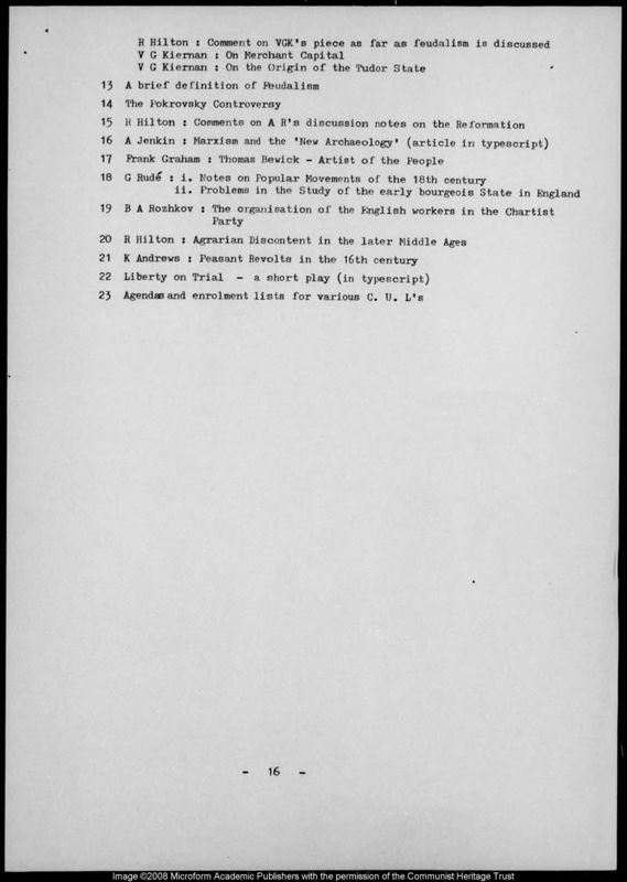 View document: History Group publications, 1946-1991.