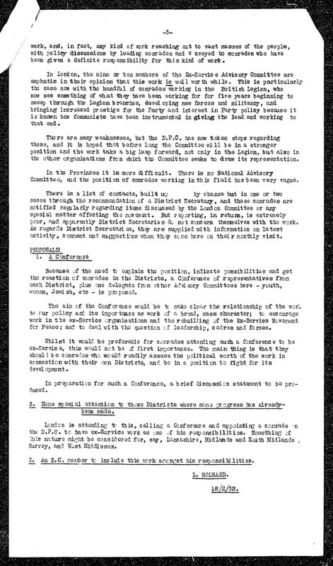 View document: Executive Committee meeting minutes, March, 1952.