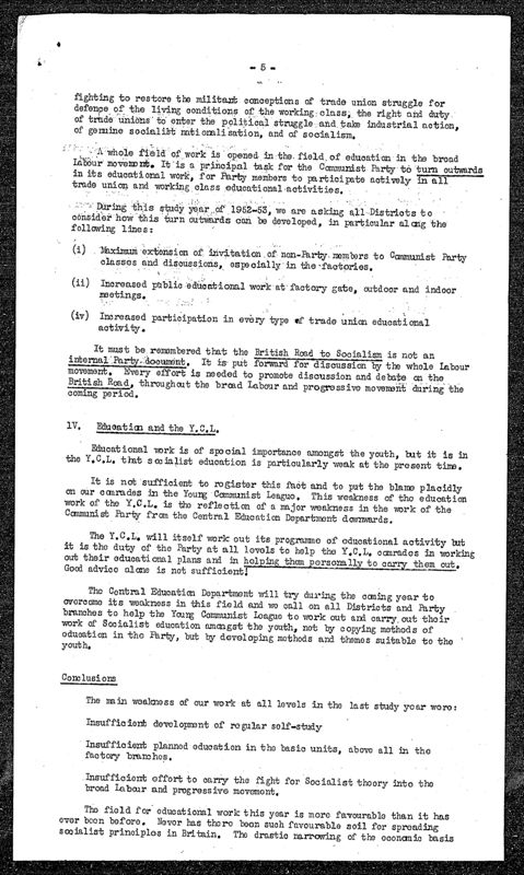 View document: Executive Committee minutes and adjacent material, July 1952.