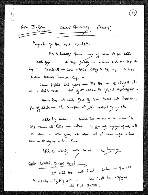 View document: Executive Committee minutes and adjacent material, November 1952.
