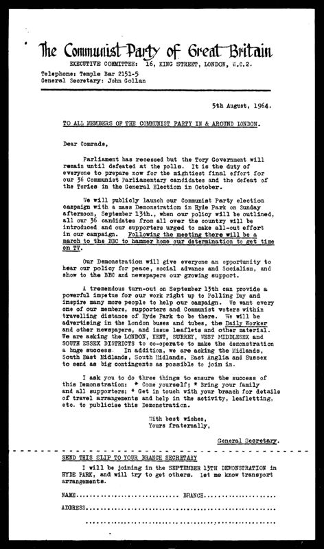 View document: Executive Committee minutes and adjacent material, July 1964.