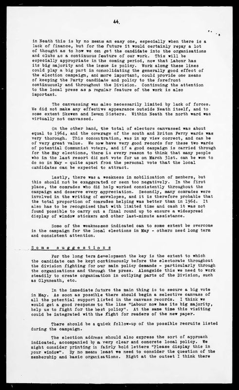 View document: Executive Committee minutes and adjacent material, April 1966.
