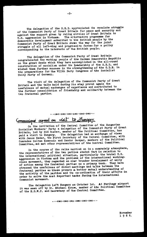 View document: Executive Committee minutes and adjacent material, November 1966.