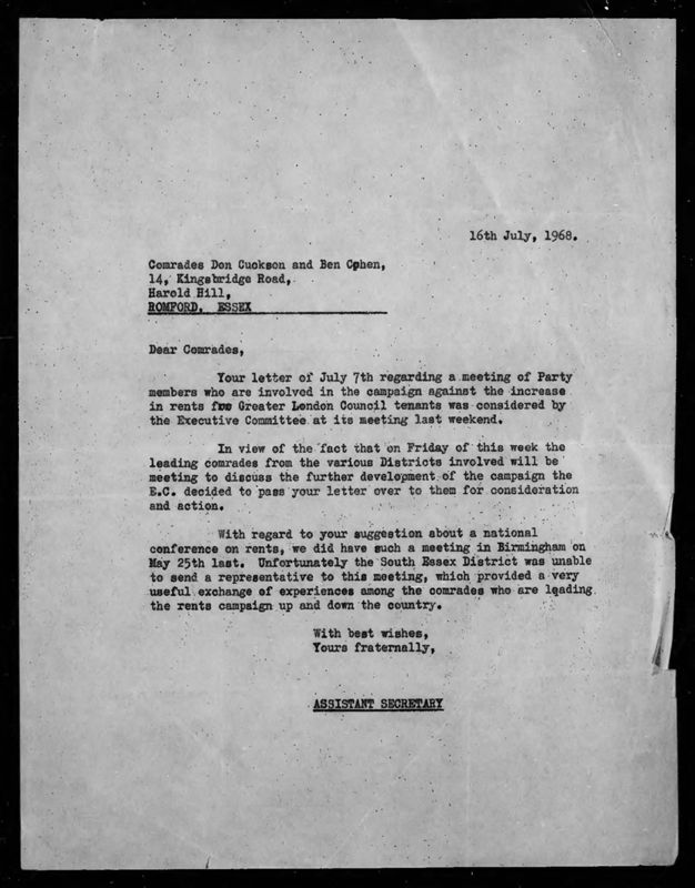 View document: Executive Committee minutes and adjacent material, July 1968.