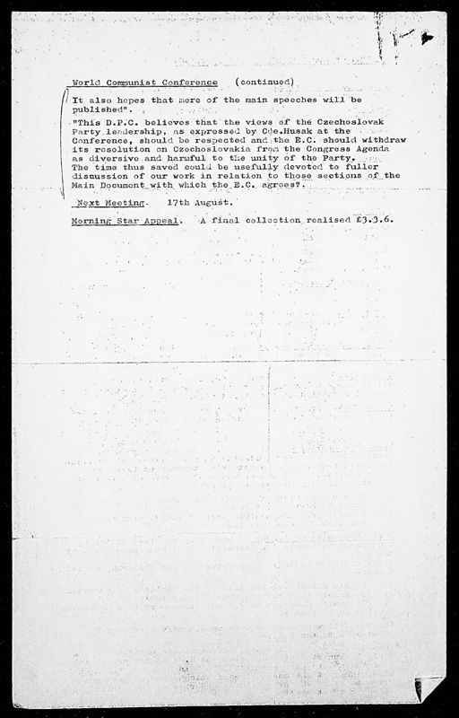 View document: Executive Committee minutes and adjacent material, September 1969.