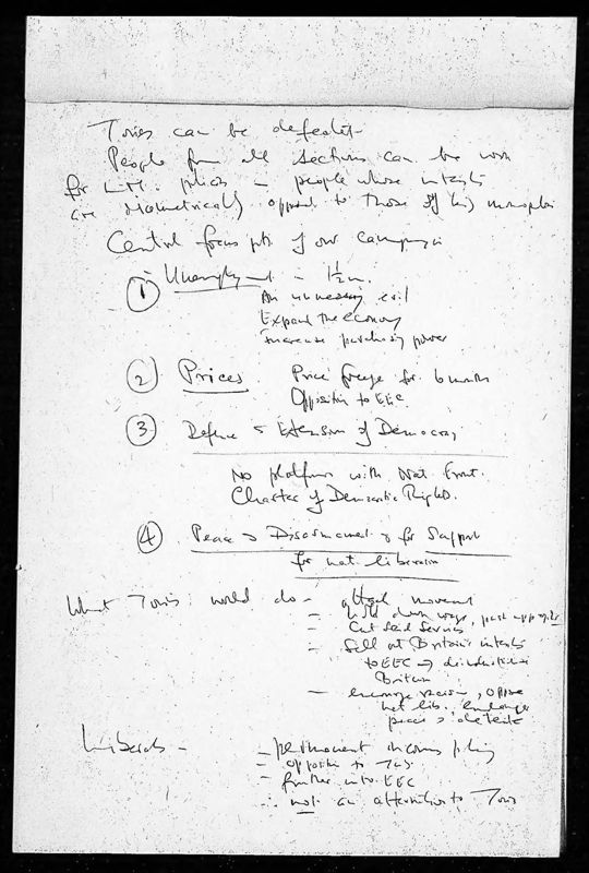 View document: Executive Committee minutes and adjacent material, notes, April 1979.