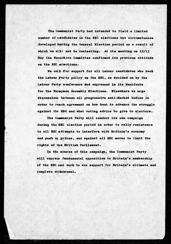 View document: Executive Committee minutes and adjacent material, May 1979.