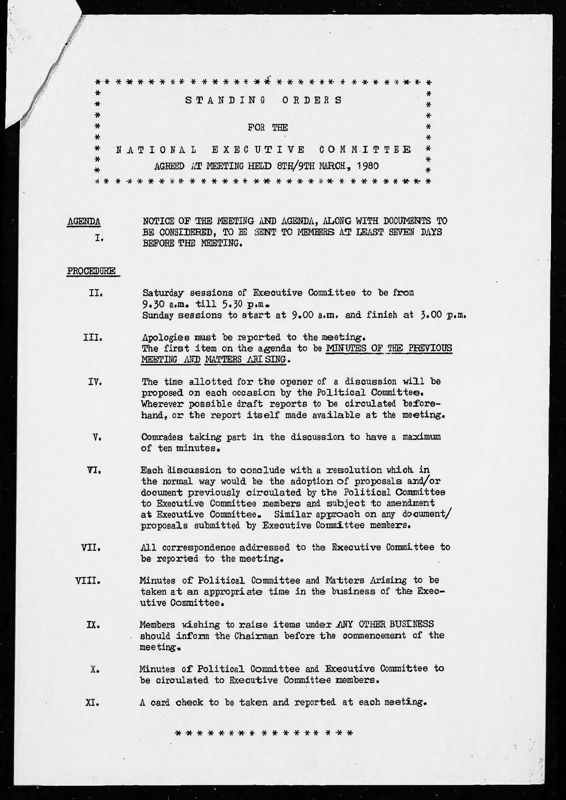 View document: Executive Committee minutes and adjacent material, May 1980.