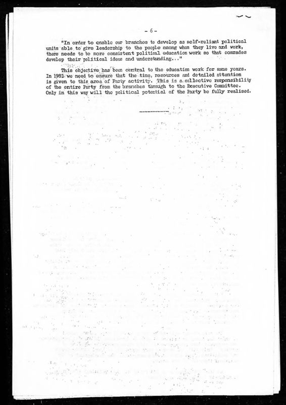 View document: Executive Committee minutes and adjacent material, January 1981.