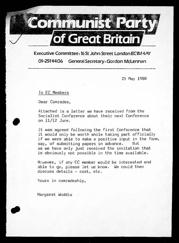 View document: Executive Committee minutes and adjacent material, July 1988.