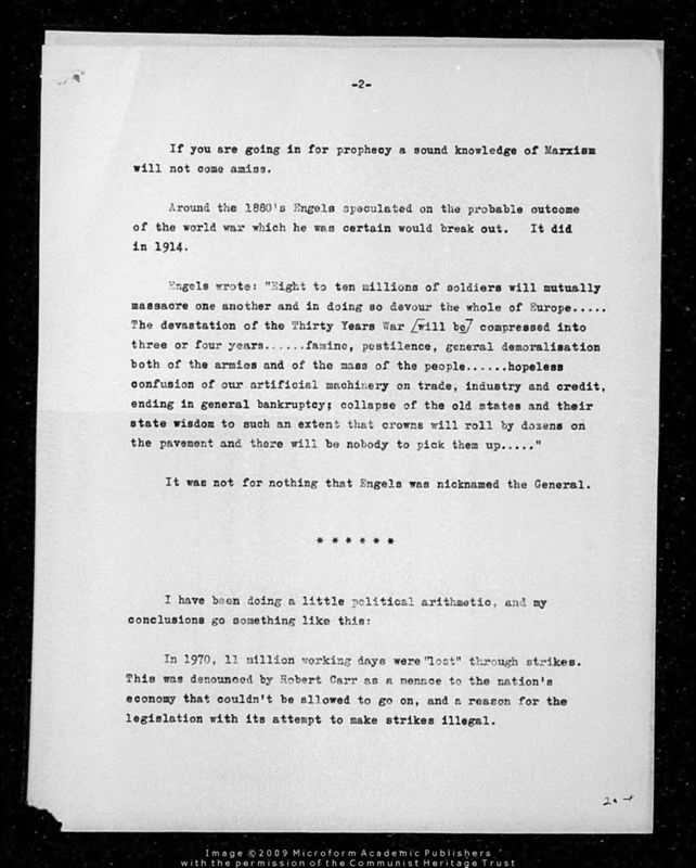 View document: Articles from the ‘Morning Star’, 1970-1974.